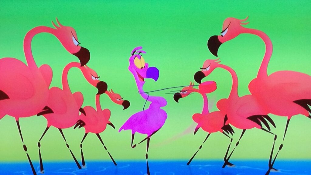Flamingos from Fantasia 2000