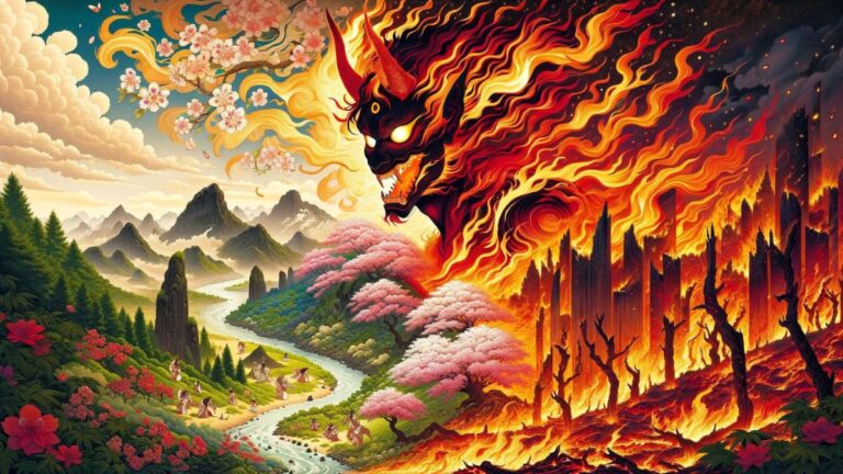 Kagutsuchi: Unleashing the Japanese God of Fire and Destruction